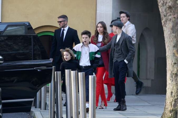 La famille Beckham au complet pour le défilé de Victoria à Londres