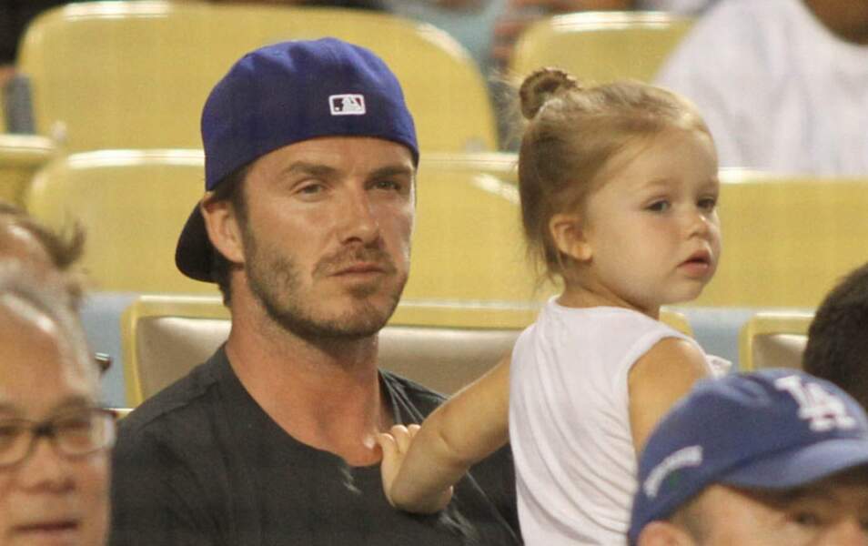 David Beckham fou de sa petite Harper 