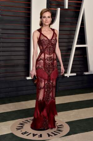Soirée Vanity Fair Oscars 2016 : Diane Kruger aussi sublime que d'habitude, et on ne s'en lasse pas