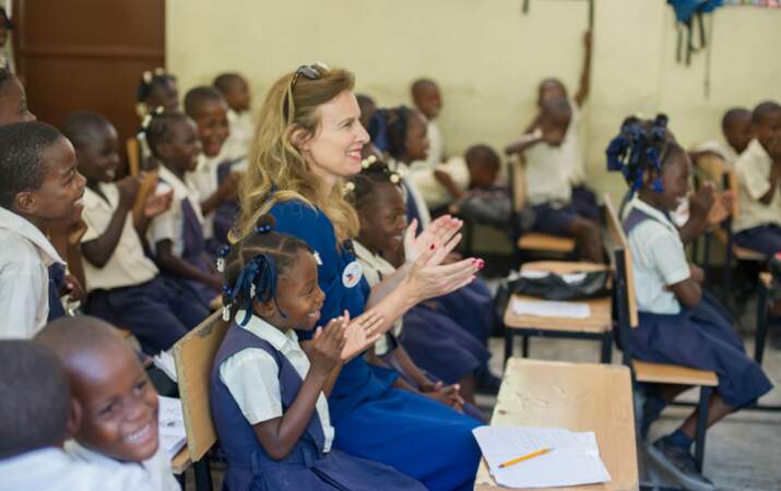 Valérie Trierweiler en voyage humanitaire à Haïti
