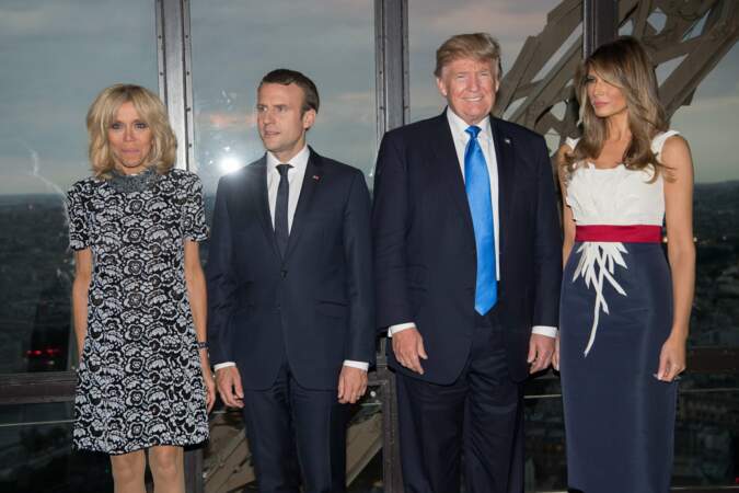 Les Trump ont été invités par les Macron au restaurant Jules Verne, à la tour Eiffel