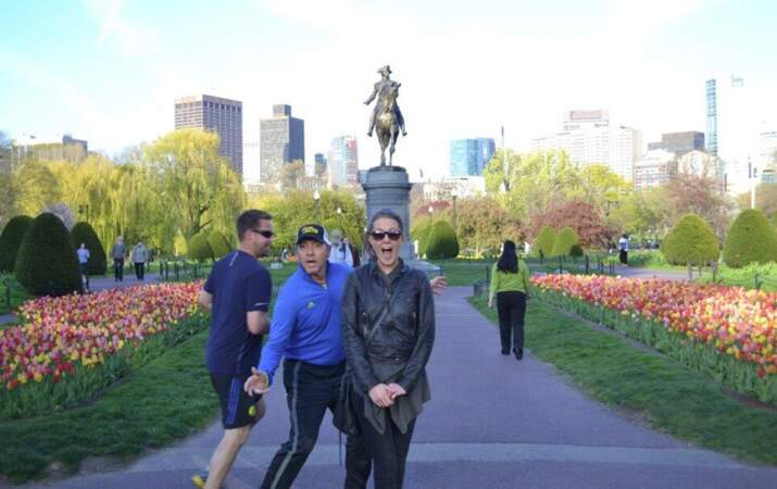 Notre chouchou Kevin Spacey a stoppé son jogging pour s'inviter sur la photo d'une touriste en visite à Boston