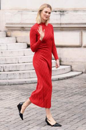 Karlie Kloss au défilé Stella McCartney, lundi 4 mars à la fashion week Paris