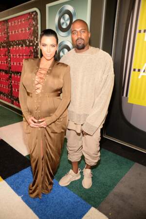 Kanye West et Kim Kardashian aux MTV VMA 2015