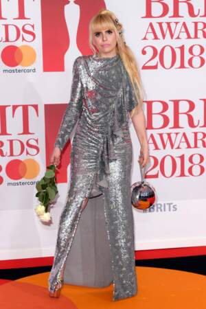 Paloma Faith aux Brit Awards 2018, le 21 février à Londres
