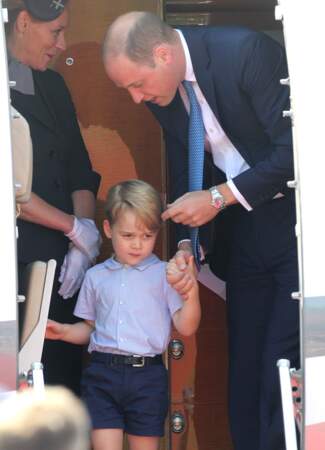 Famille royale - malgré les encouragements de son père William, le petit garçon n'était pas ravi-ravi