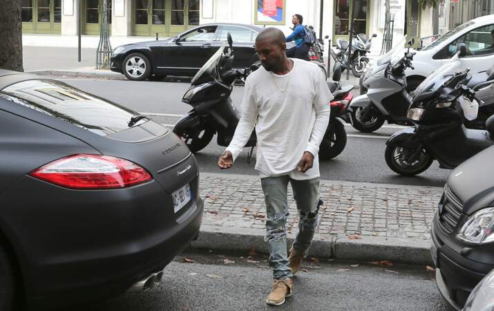 Kim Kardashian et Kanye West à Paris