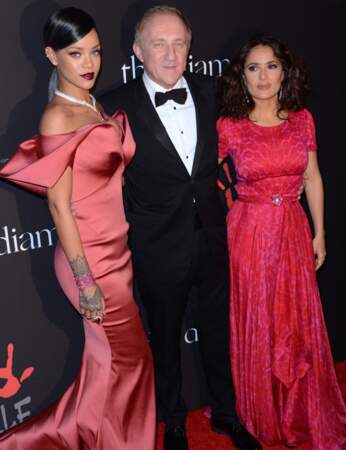 Rihanna, Salma Hayek et François-Henri Pinault
