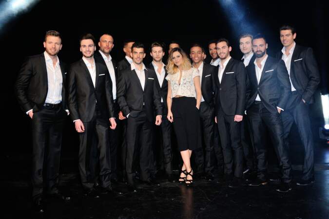 Clara Morgane et les candidats de Mister France 2016