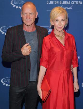 Le chanteur Sting et sa femme Trudie Styler étaient présents eux aussi