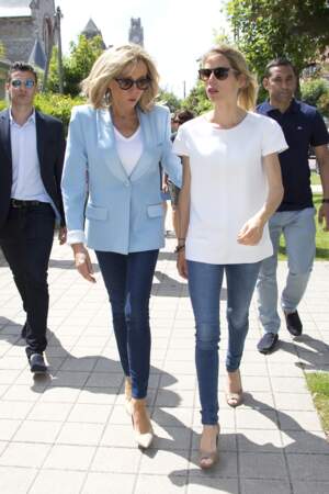 Brigitte Macron et sa fille Tiphaine Auziere candidate suppléante