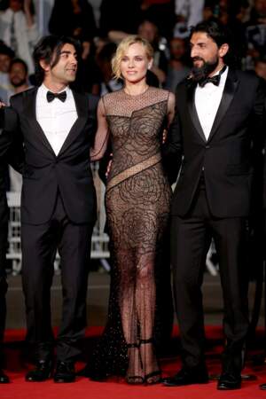 Le réalisateur Fatih Akin, Diane Kruger et Numan Acar