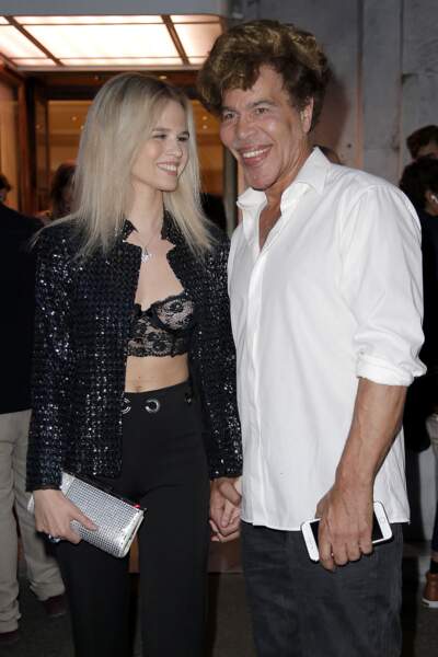 Julie Jardon et Igor Bogdanoff à l'after-party Elie Saab pendant la fashion week