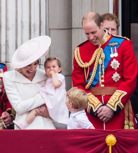 90 ans d'Elizabeth II : ...et les sourires, pour le plus grand plaisir de George