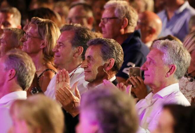 Nicolas Sarkozy au concert de Carla Bruni-Sarkozy au Lavandou