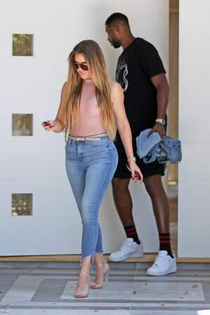 Khloé Kardashian et Tristan Thompson à Los Angeles
