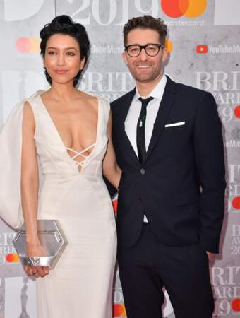 Matthew Morrison et sa compagne à la cérémonie des Brit Awards 2019, Londres