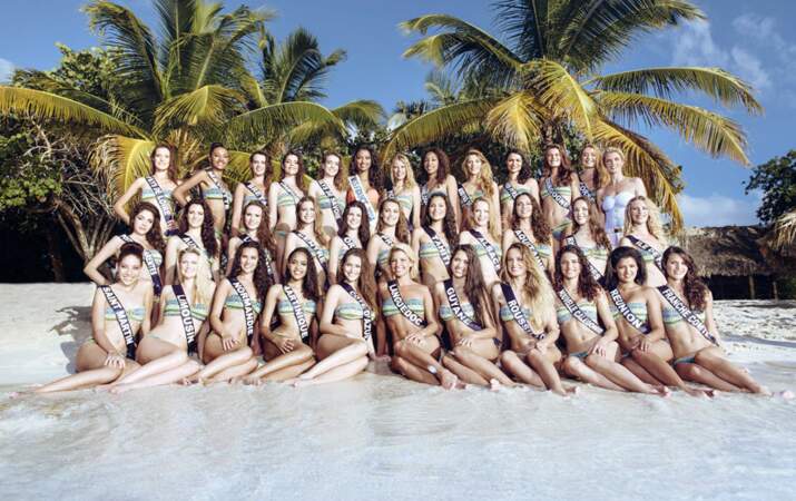 Découvrez les 33 candidates au titre Miss France 2015 en maillot de bain 