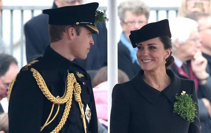 Kate Middleton et le prince William assistent aux cérémonies de la Saint-Patrick