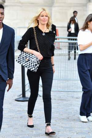 Claudia Schiffer au Grand Palais pour l'hommage à Karl Lagerfeld