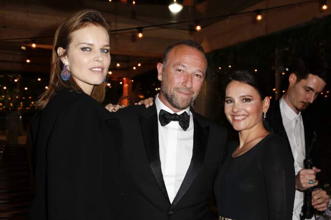 Eva Herzigová, Jerome Pulis et Virginie Ledoyen au dîner Dior et Vogue lors du Festival de Cannes