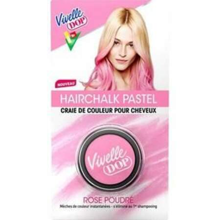 Craie de Couleur pour Cheveux Coloration Éphémère Rose pastel, Vivelle Dop, 14,90€