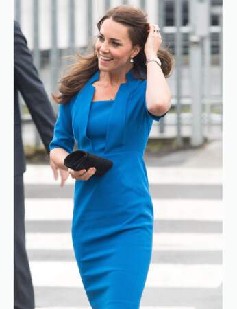 Dans sa robe L.K.Bennett, Kate Middleton était lumineuse
