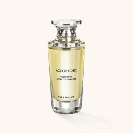 Eau de parfum Accord chic, collection secrets d'essence, Yves Rocher, 28,50€ les 30 ml