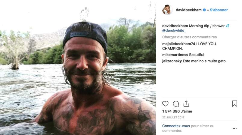 Tatouages sur le torse : David Beckham