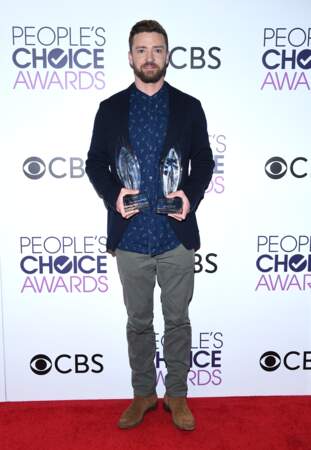 People's Choice Awards 2017 : Justin Timberlake, récompensé pour Can't Stop the Feeling