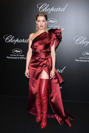 Amber Heard lors de la soirée Chopard organisée au festival de Cannes le 17 mai 2019