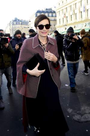 Kristin Scott Thomas, au défilé Stella McCartney lors de la fashion week de Paris, le 5 mars 2018