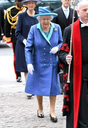 La Reine Elizabeth II au centenaire de la Royal Air Force, à Londres