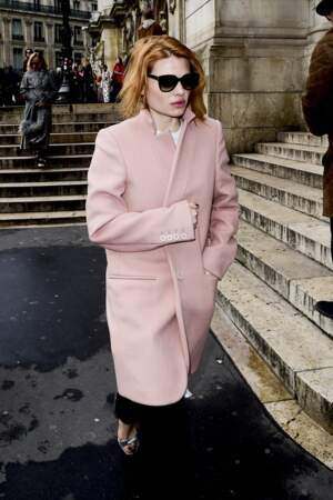 Mélanie Thierry, au défilé Stella McCartney lors de la fashion week de Paris, le 5 mars 2018