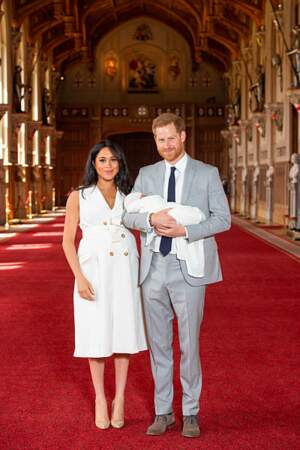 Présentation officielle du fils du Prince Harry et Meghan Markle, le 8 mai 2019