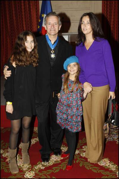 Cristiana Reali avec Toscane et Elisa, ses deux filles issues de son histoire d'amour avec Francis Huster