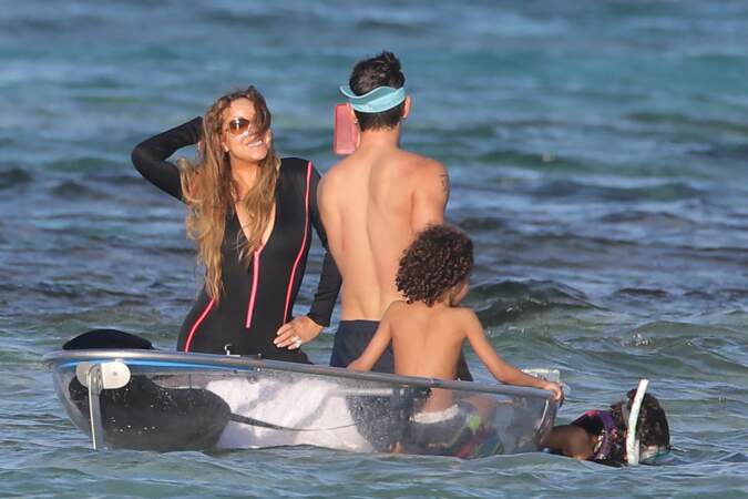 Mariah Carey en vacances à Saint-Barthélemy