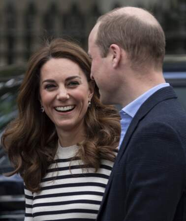 Kate Middleton et le prince William très complices à Londres le 7 mai 2019 pour l'inauguration de la King's Cup