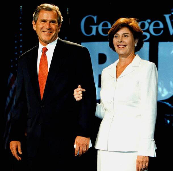 George W et Laura Bush
