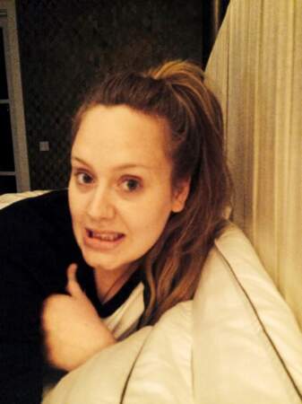 Le selfie sans maquillage d'Adele