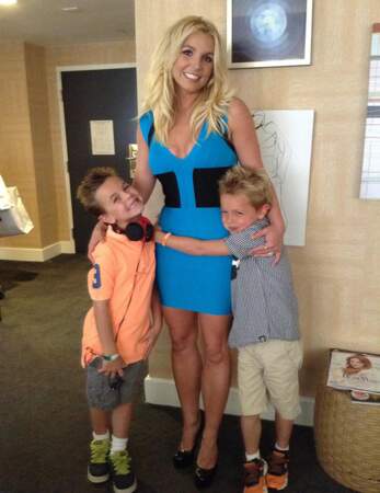 Britney Spears entourée de ses fils Sean Preston et Jayden James