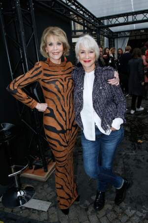 Le Défilé L'Oréal Paris show - Jane Fonda et Helen Mirren