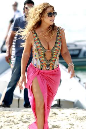 Les pires maillots des people en vacances : Mariah Carey à Formentera