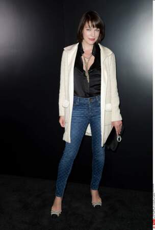 Dîner Chanel : Milla Jovovich