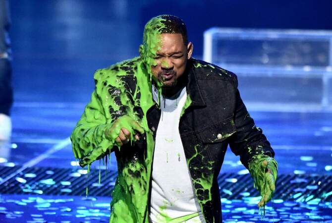 Will Smith recouvert de slime à la cérémonie des Kids' Choice Awards, Los Angeles