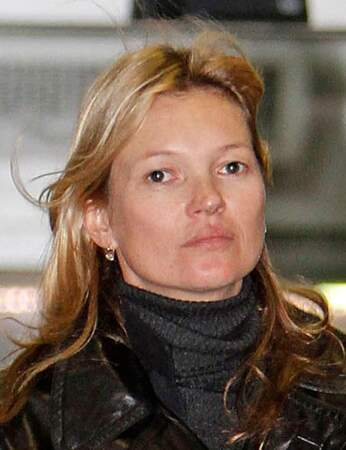 Kate Moss sans une trace de maquillage
