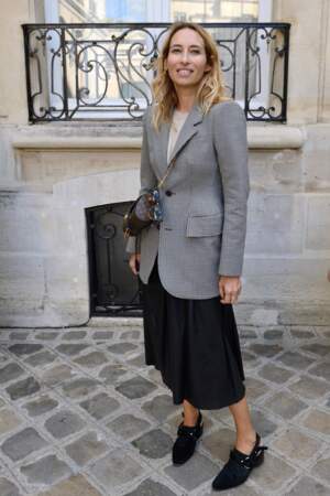 Alexandra Golovanoff au défilé Jacquemus, le 24 septembre à fashion week de Paris