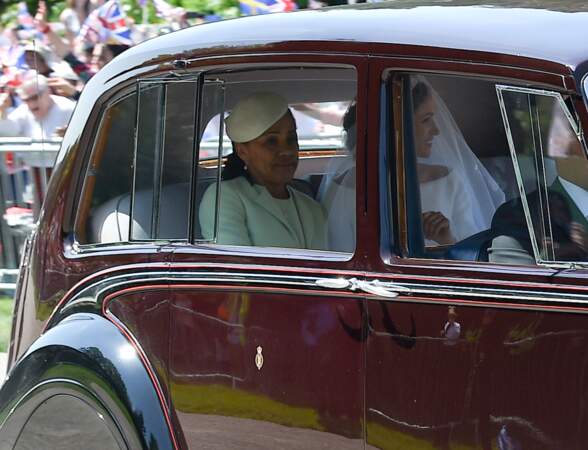 Royal wedding : l'arrivée de Meghan Makle avec sa mère Doria Ragland