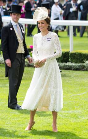 Royal Ascot : Kate Middleton, une duchesse dans le vent