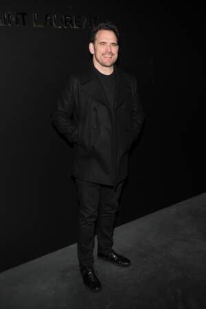 Matt Dillon au défilé Saint Laurent, le 26 février, à la fashion week de Paris
